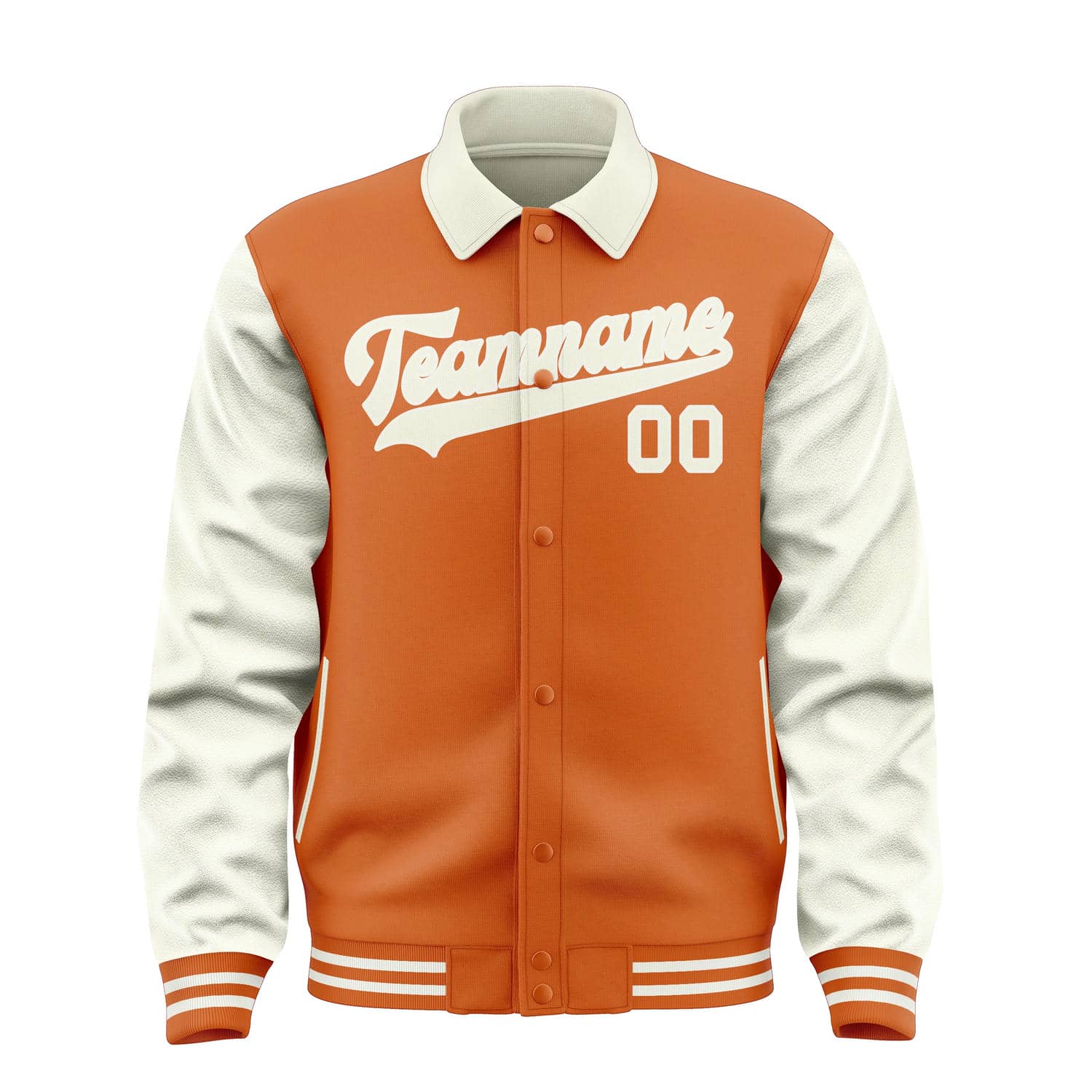 Veste crème orange personnalisée