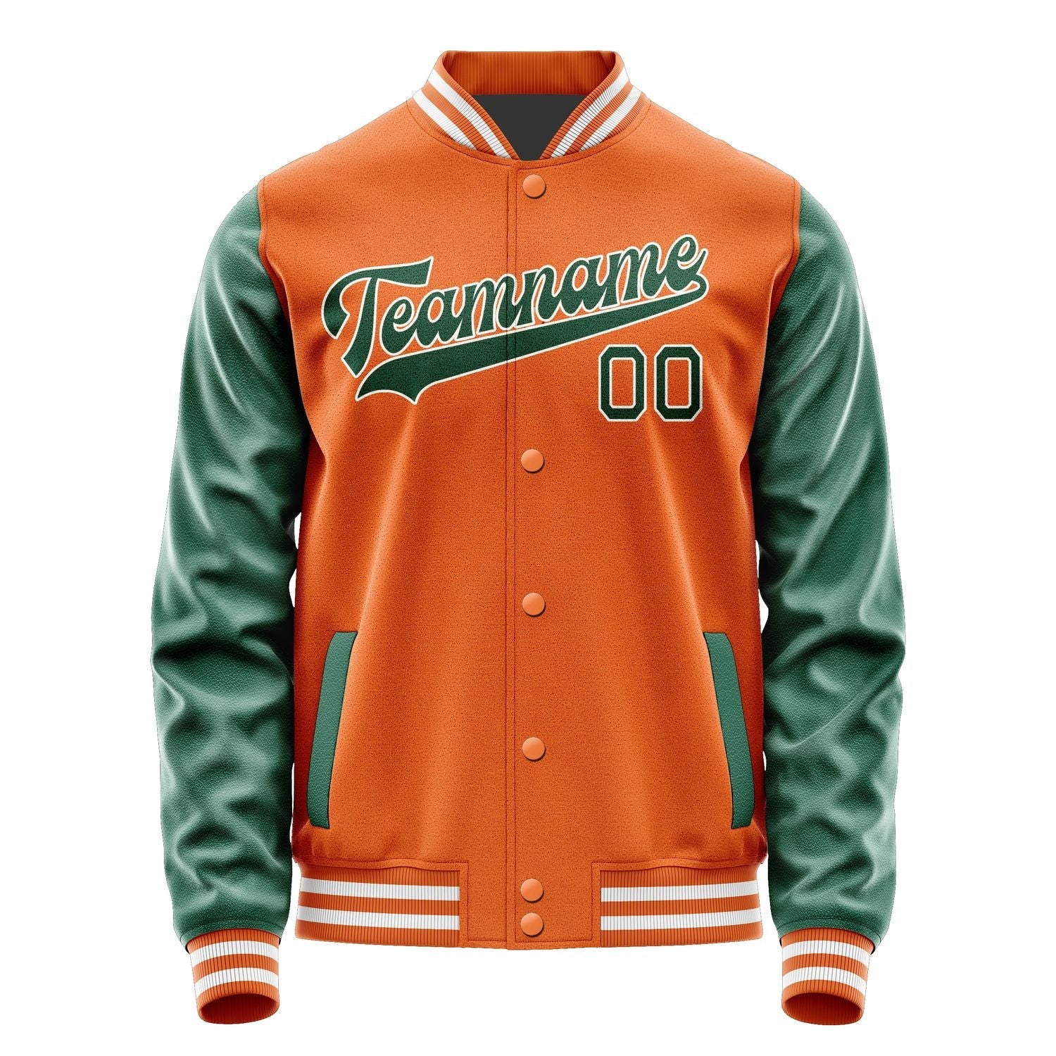 Custom Orange Green Jacket JA2828052818B31805