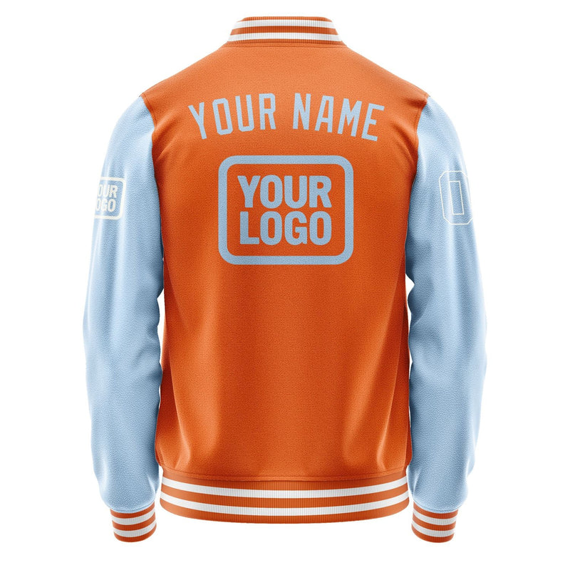 Custom Orange Light Blue Jacket JA282808281818080818