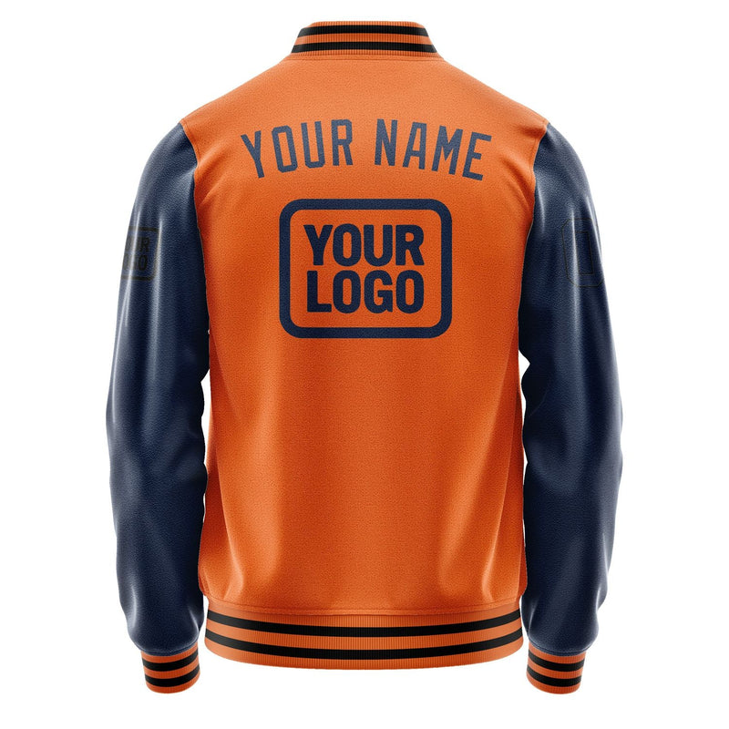 Custom Orange Blue Jacket JA282810281717101017