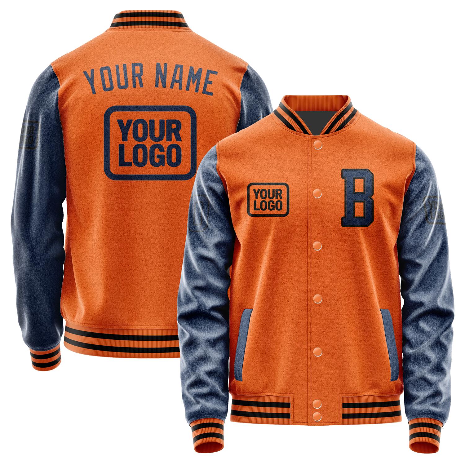 Custom Orange Blue Jacket JA282810281717101017
