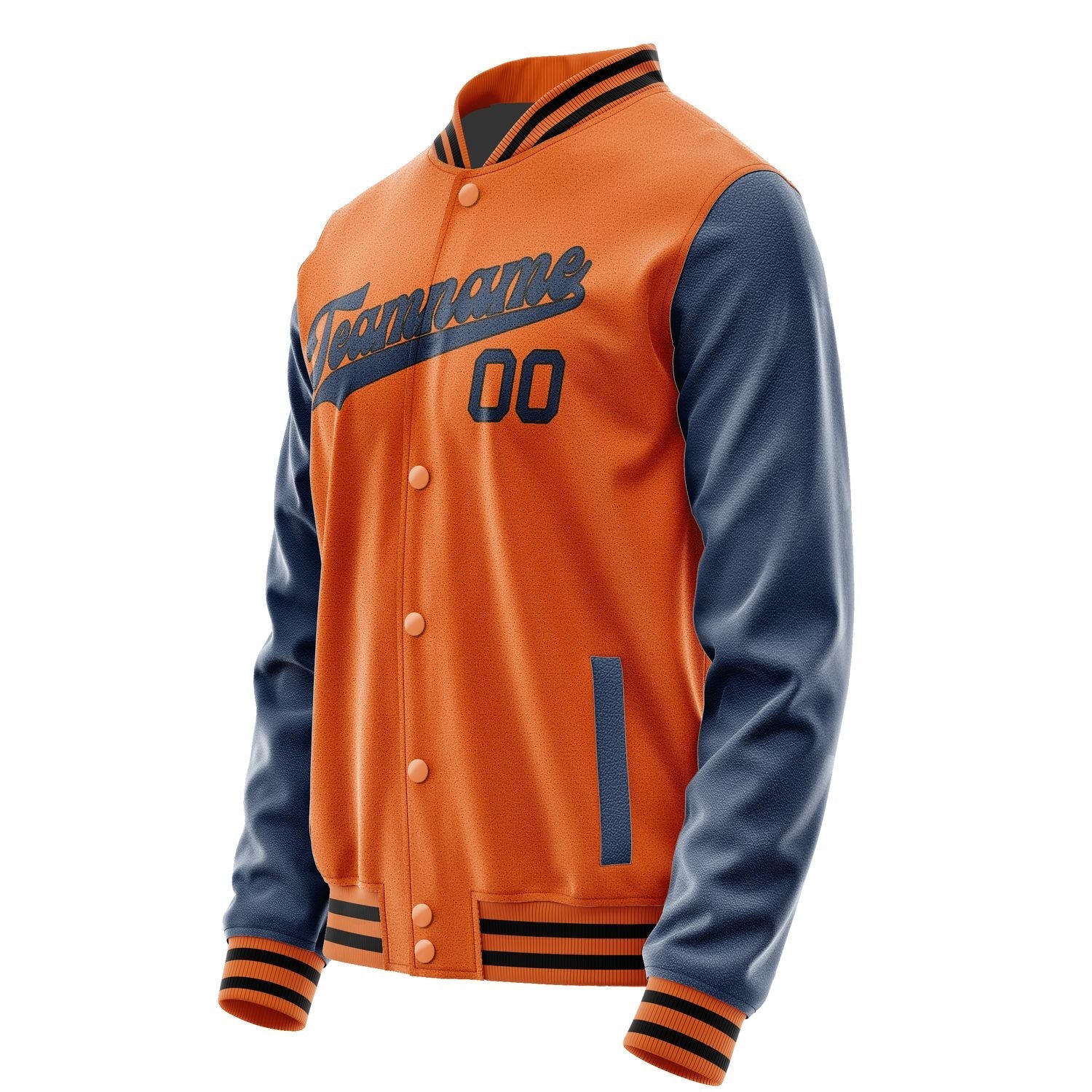 Custom Orange Blue Jacket JA2828102817B31710