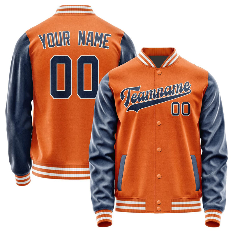 Custom Orange Blue Jacket JA2828102818B31810