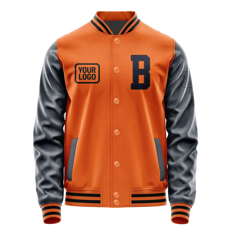 Custom Orange Navy Jacket JA282811281717111117