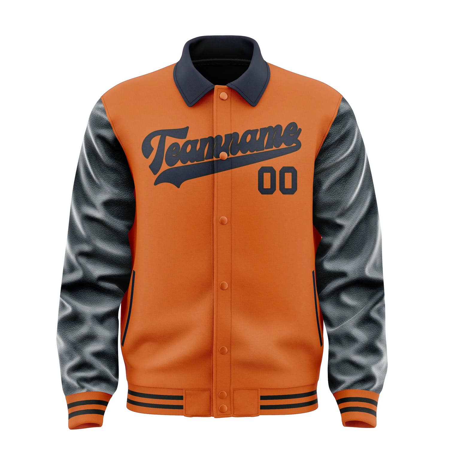 Veste orange marine personnalisée