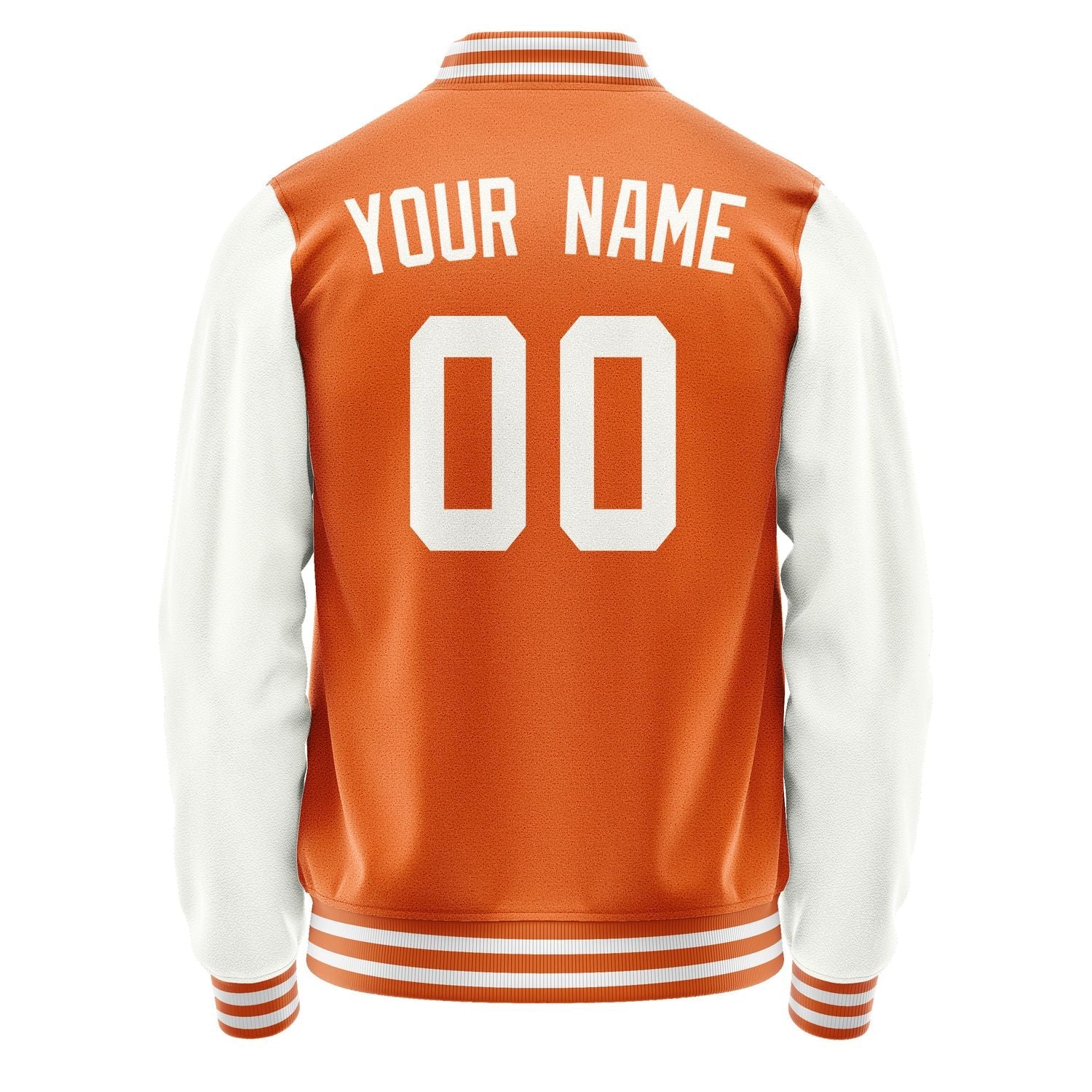 Custom Orange White Jacket JA2828182818B31818