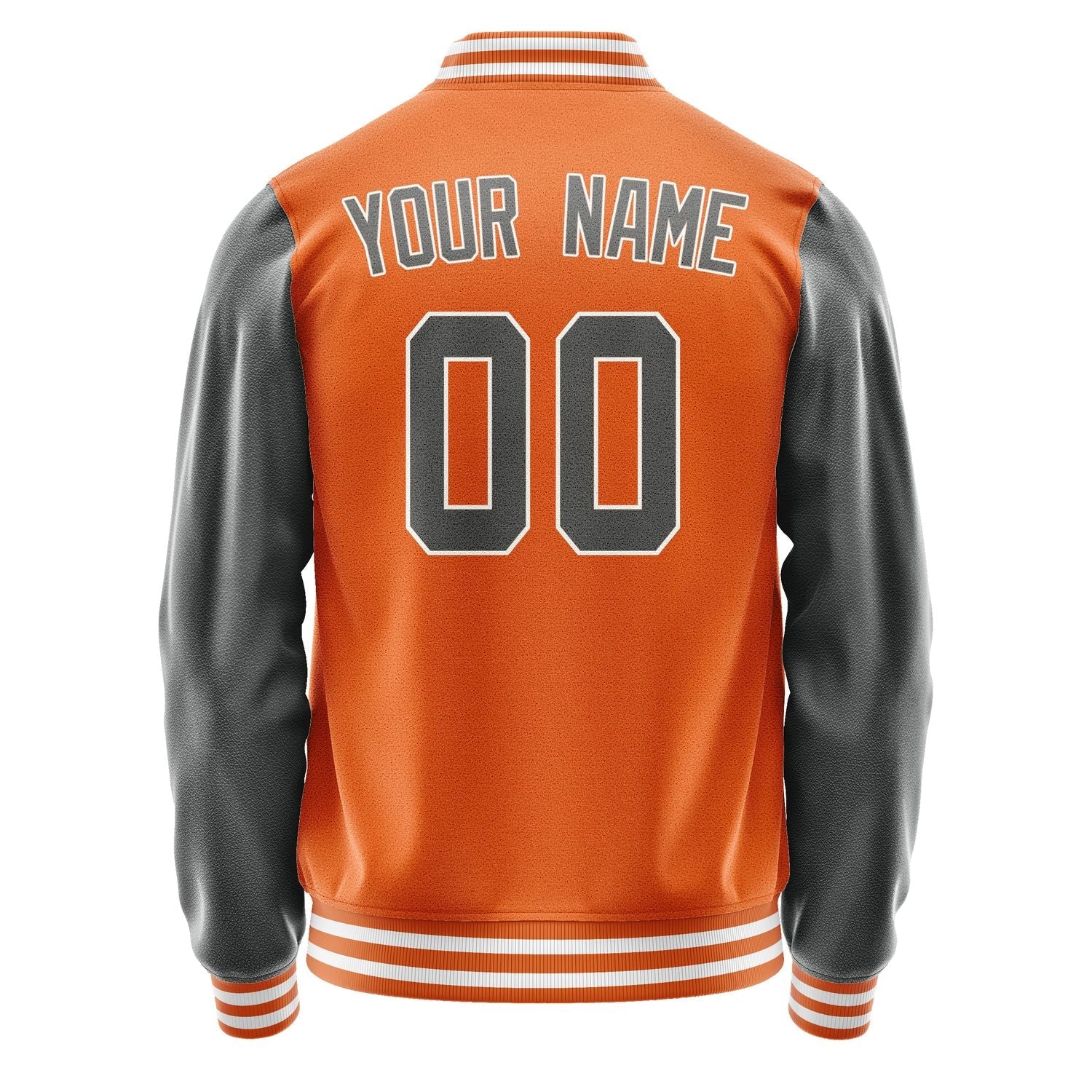 Custom Orange Dark Grey Jacket JA2828202818B31820
