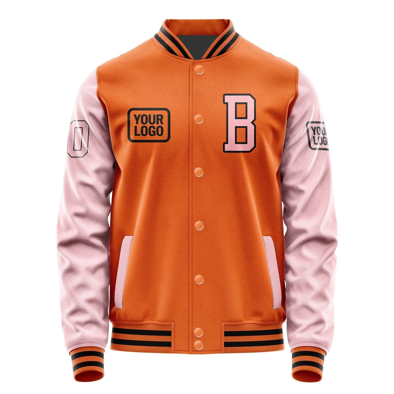 Custom Orange Light Pink Jacket JA282821281717212117