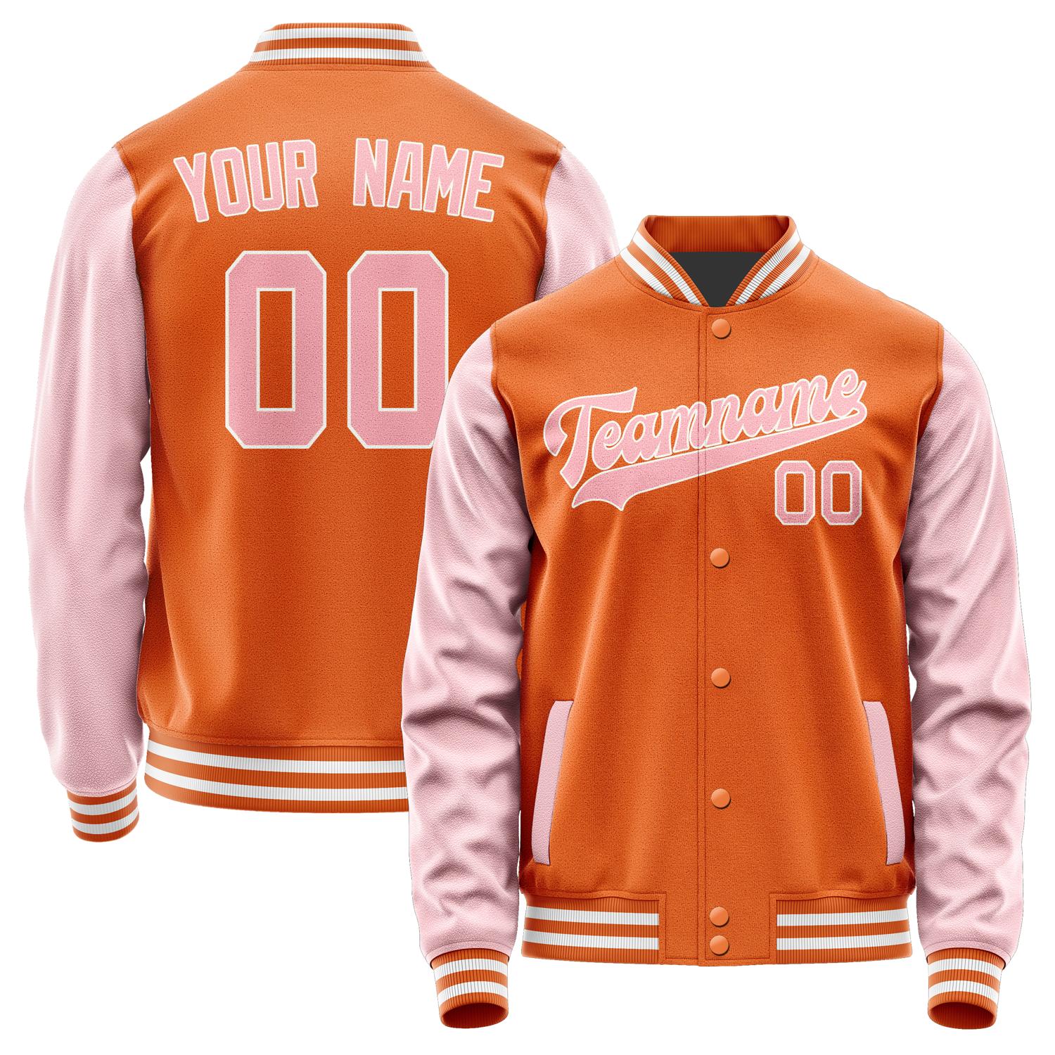 Custom Orange Light Pink Jacket JA2828212818B31821