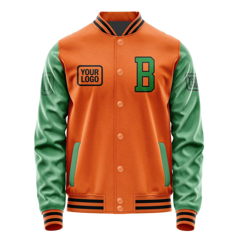 Custom Orange Emerald Green Jacket JA282824281717242417
