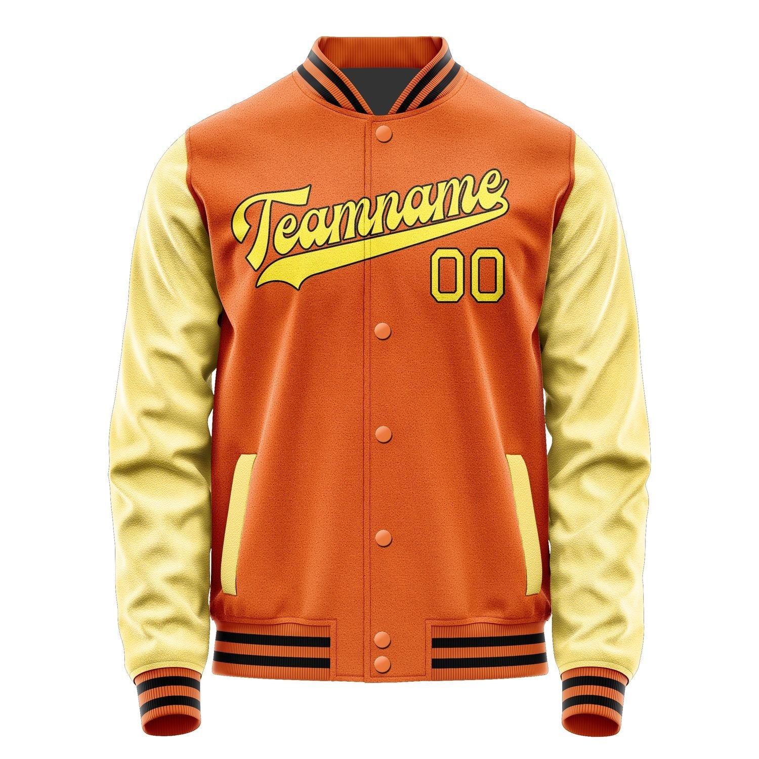 Custom Orange Light Yellow Jacket JA2828262817B31726