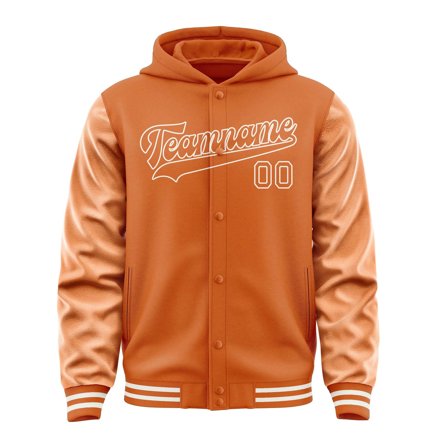 Veste orange personnalisée