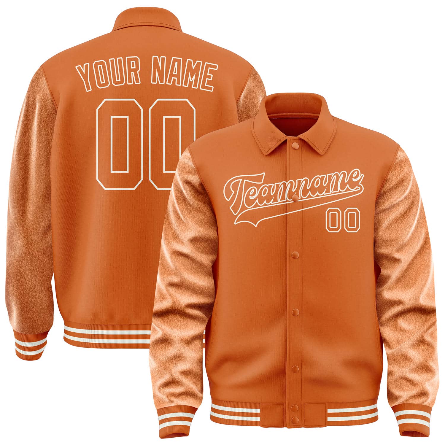 Veste orange personnalisée