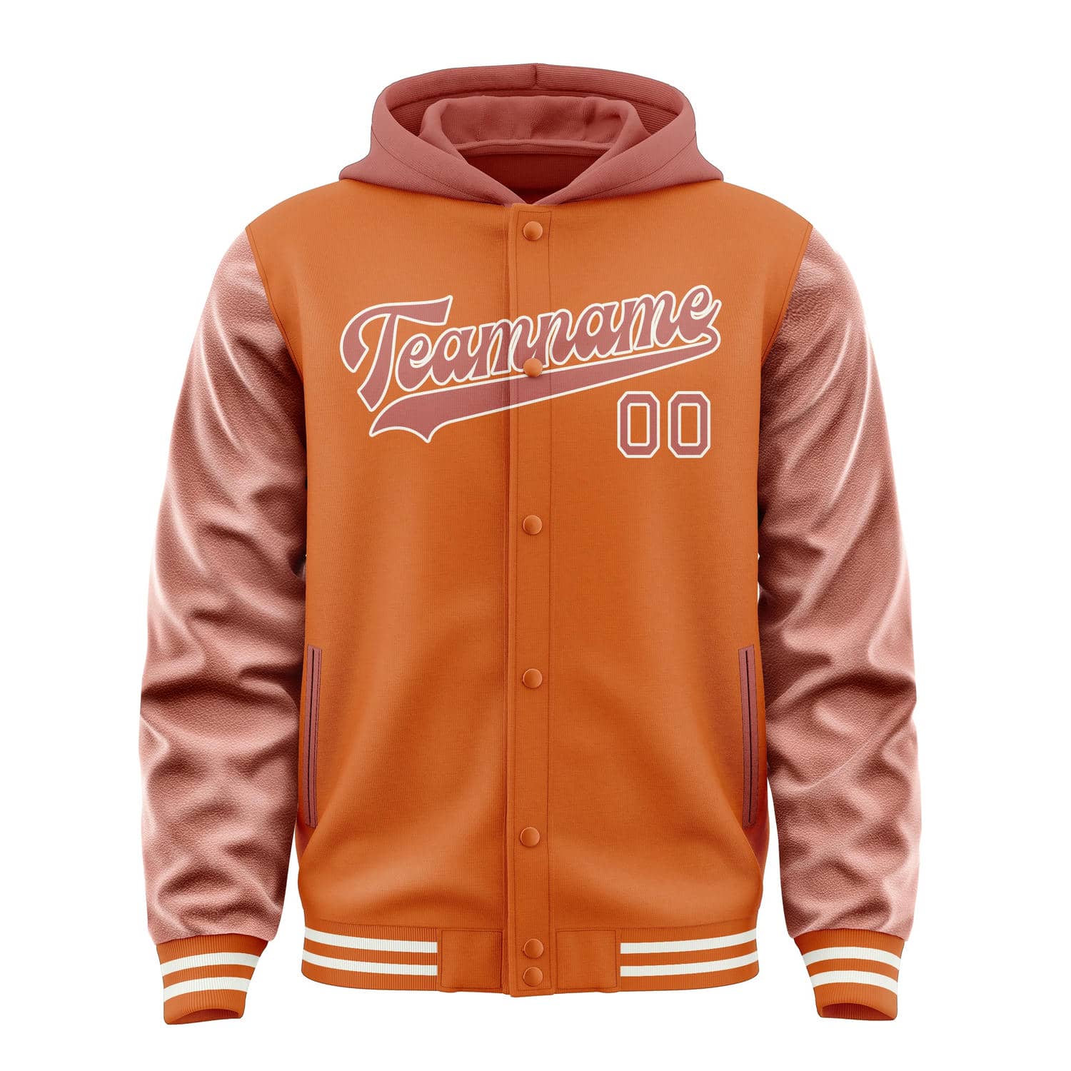 Veste personnalisée Orange Copper Rose