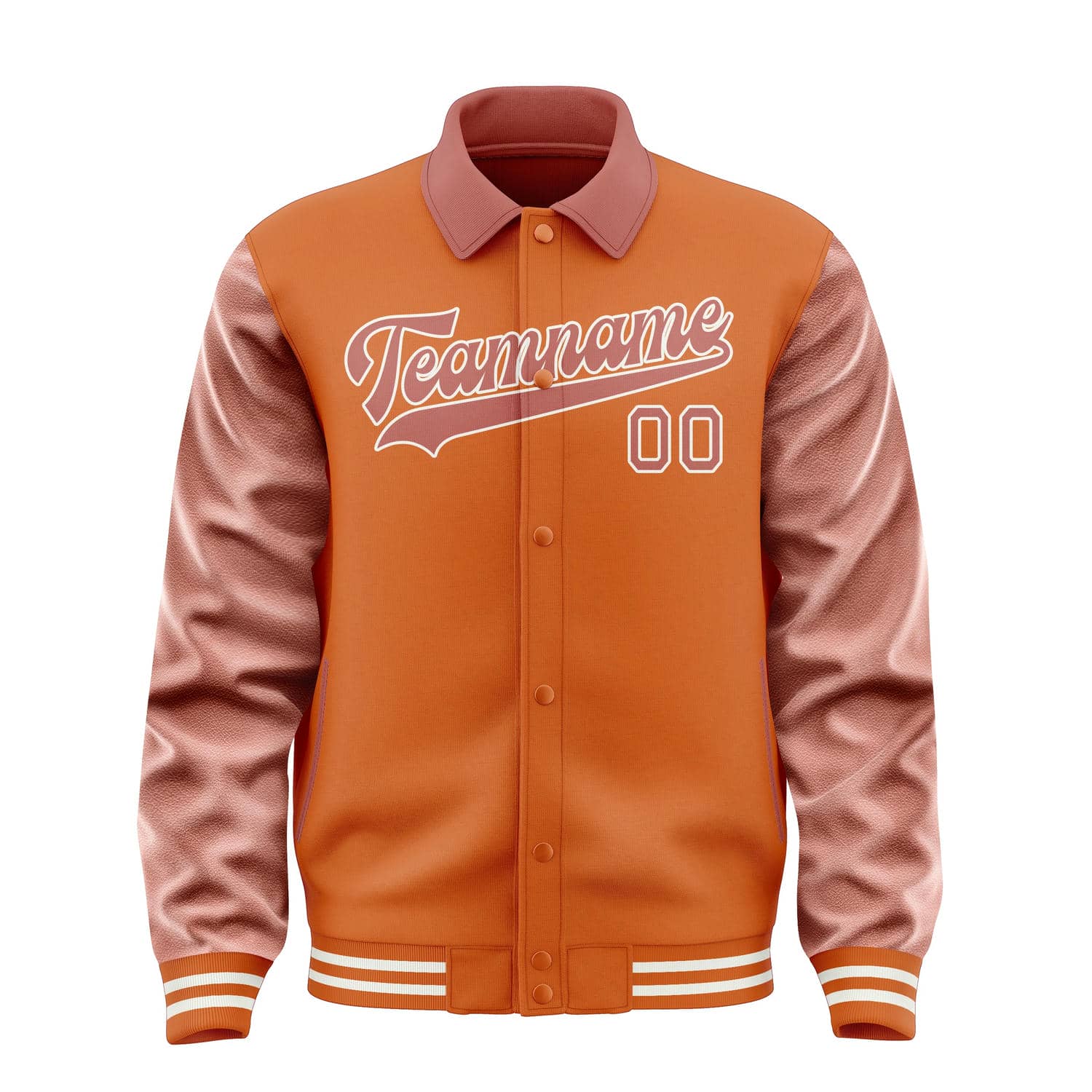 Veste personnalisée Orange Copper Rose