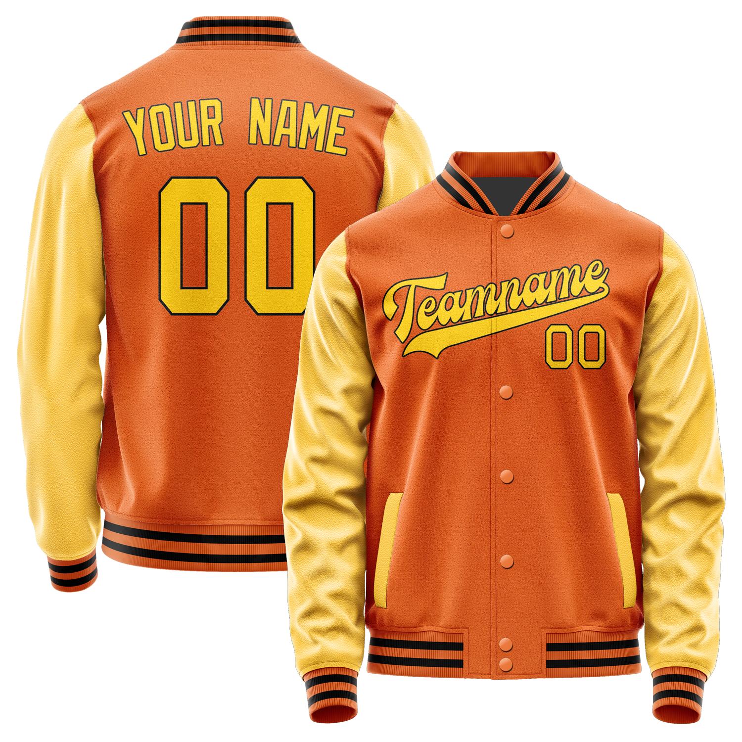 Custom Orange Gold Jacket JA2828302817B31730