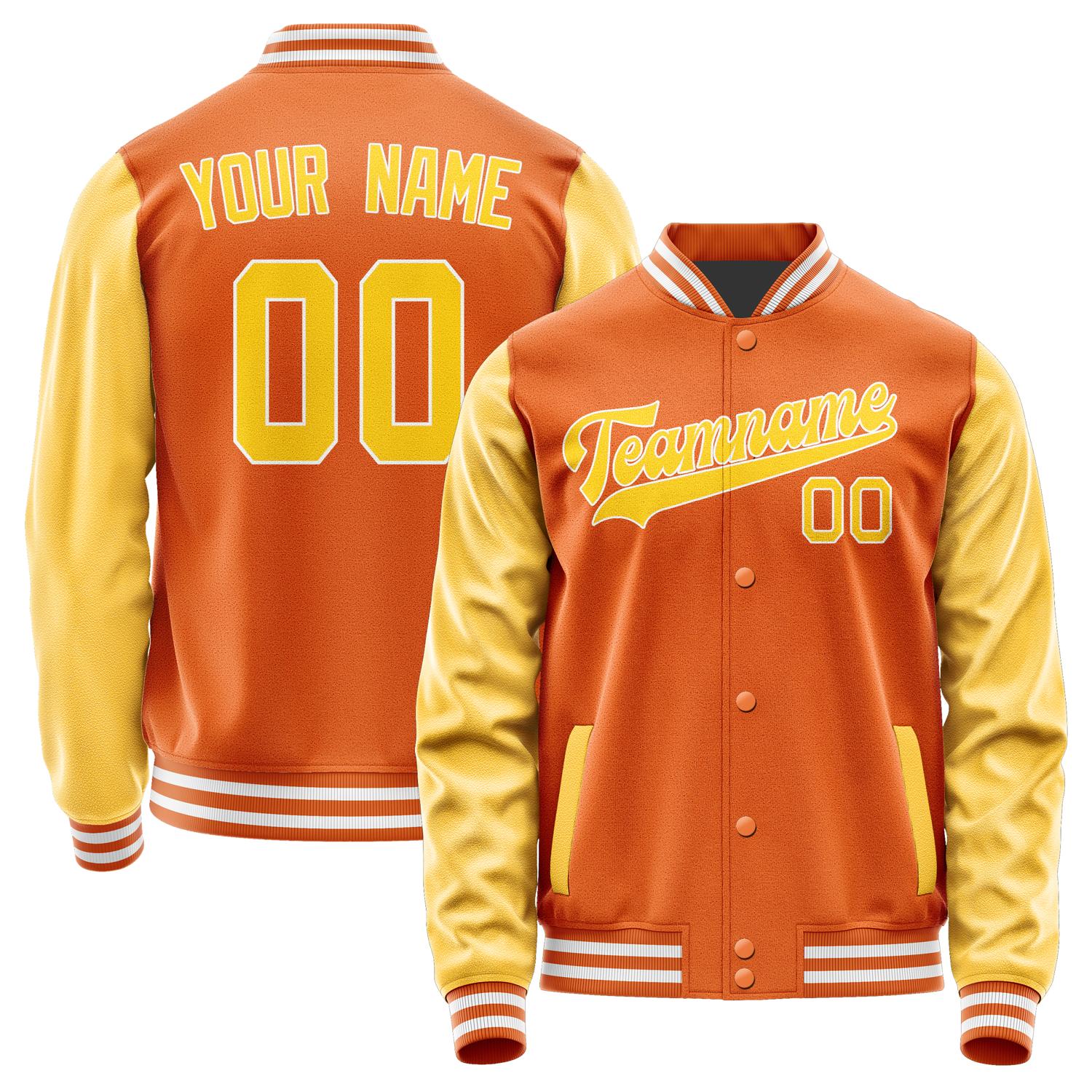 Custom Orange Gold Jacket JA2828302818B31830