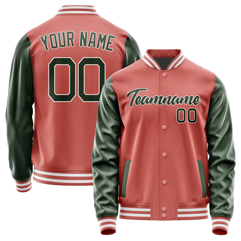 Custom Copper Rose Dark Green Jacket JA2929062918B21806