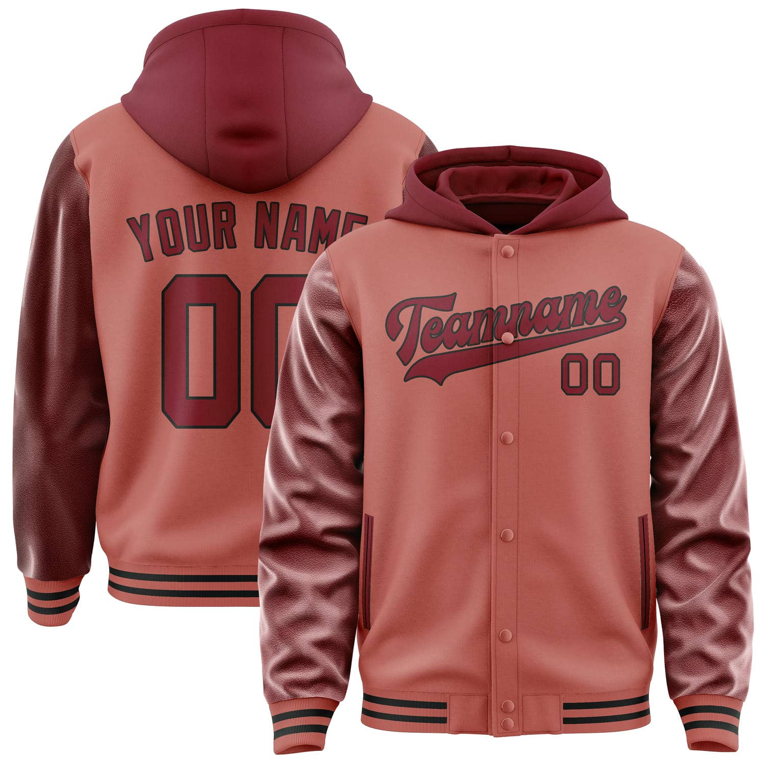 Veste rouge cramoisi personnalisée Copper Rose