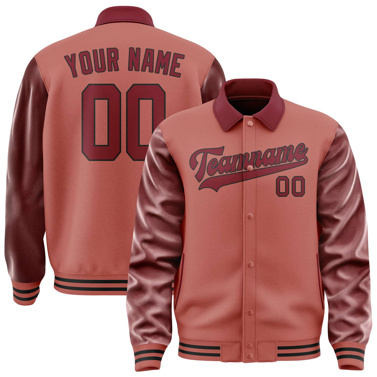 Veste rouge cramoisi personnalisée Copper Rose