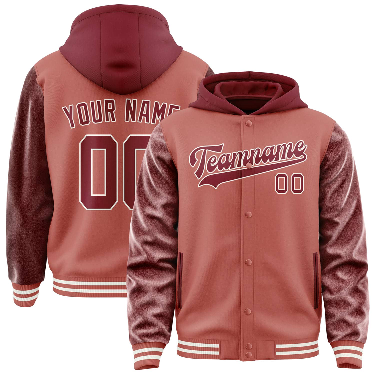Veste rouge cramoisi personnalisée Copper Rose