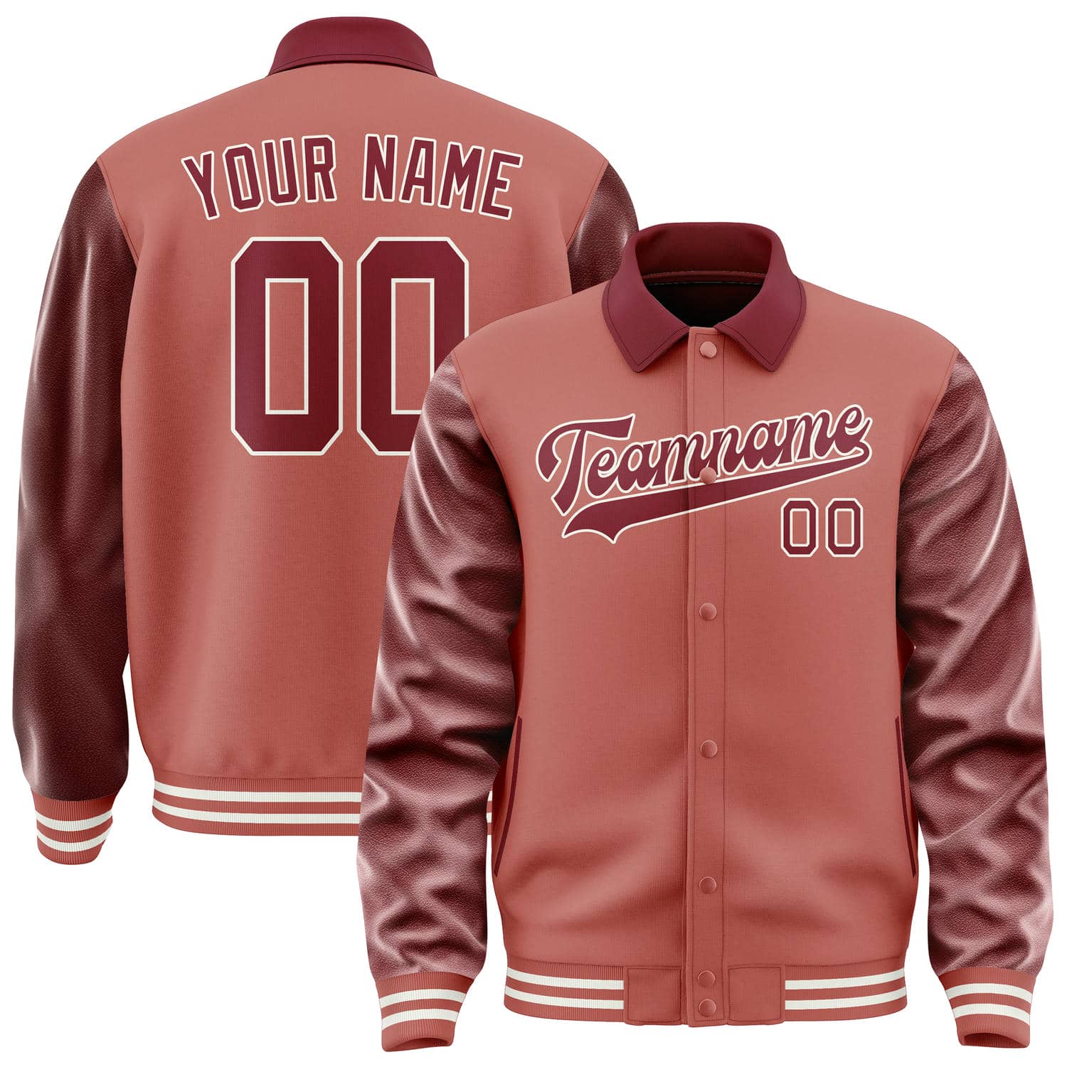 Veste rouge cramoisi personnalisée Copper Rose
