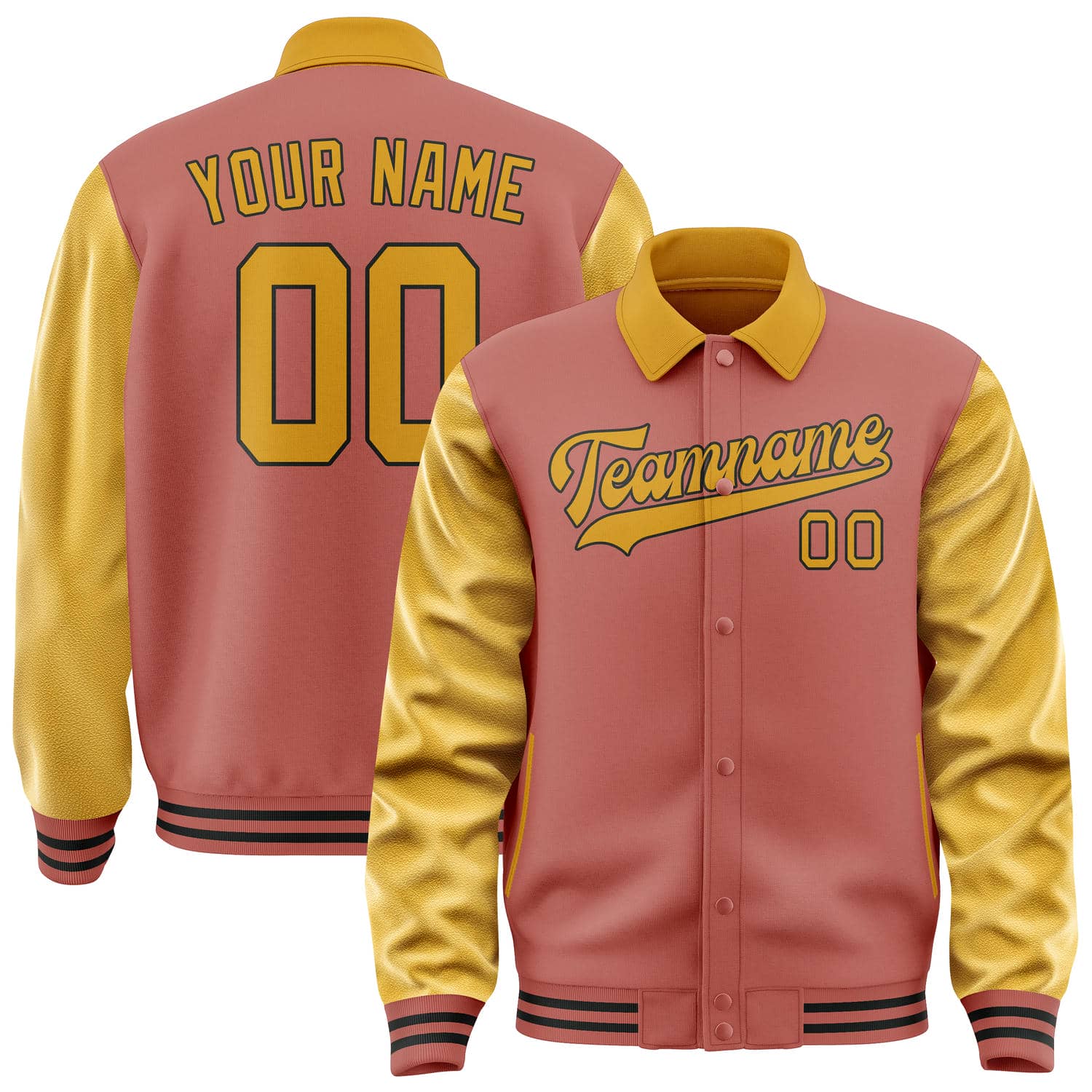 Veste jaune personnalisée Copper Rose