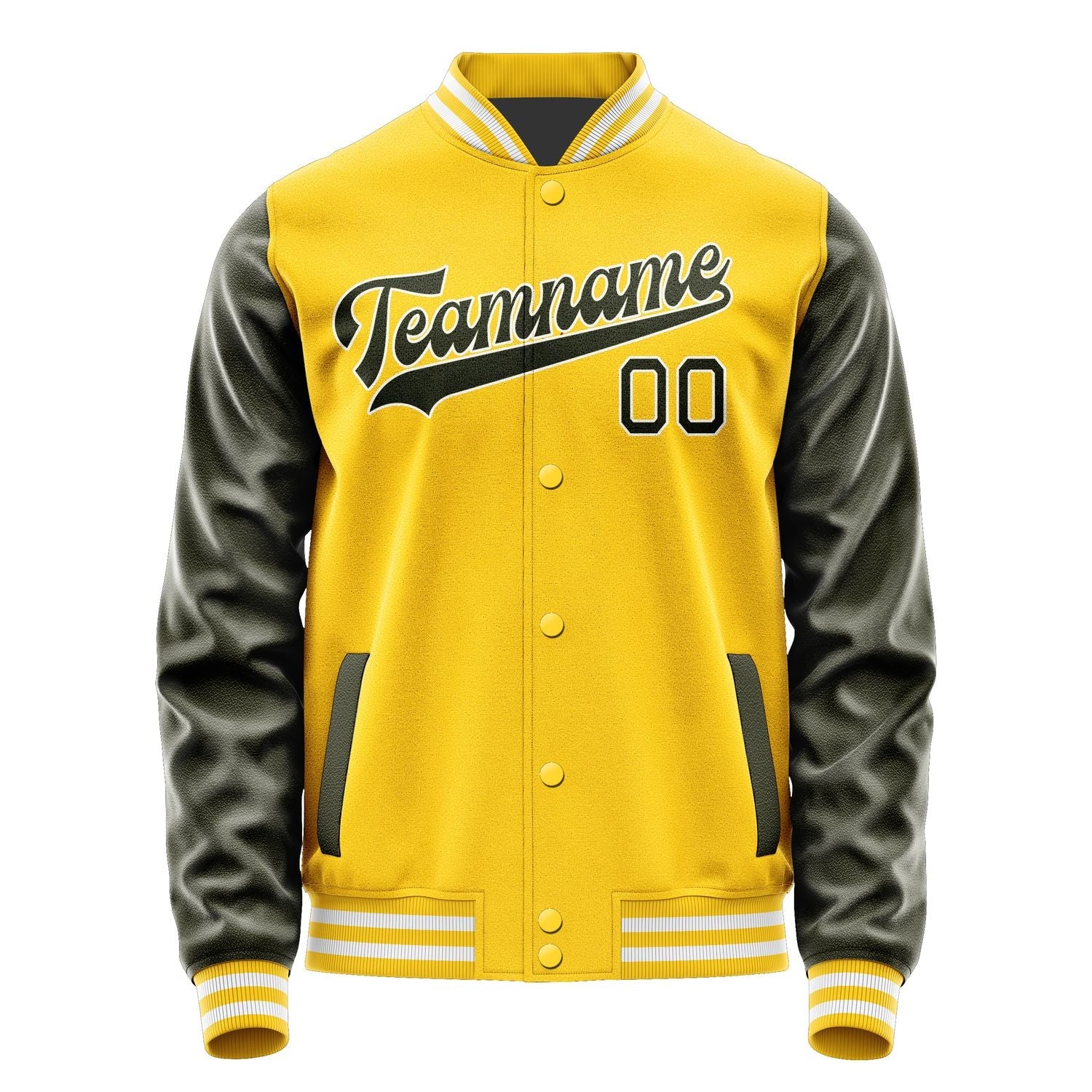 Custom Gold Olive Jacket JA3030023018B31802