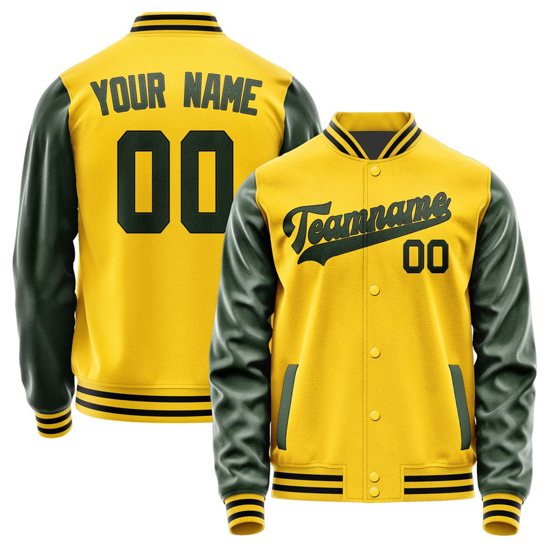 Custom Gold Dark Green Jacket JA3030063017B31706
