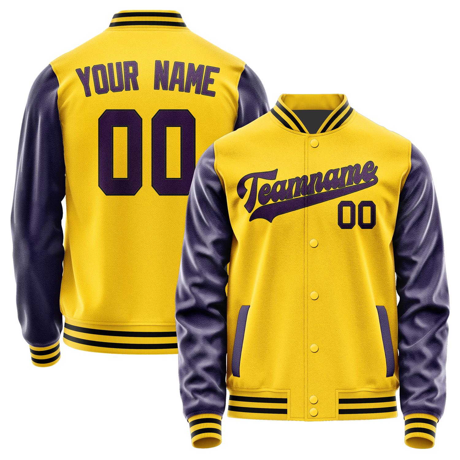Custom Gold Purple Jacket JA3030073017B31707