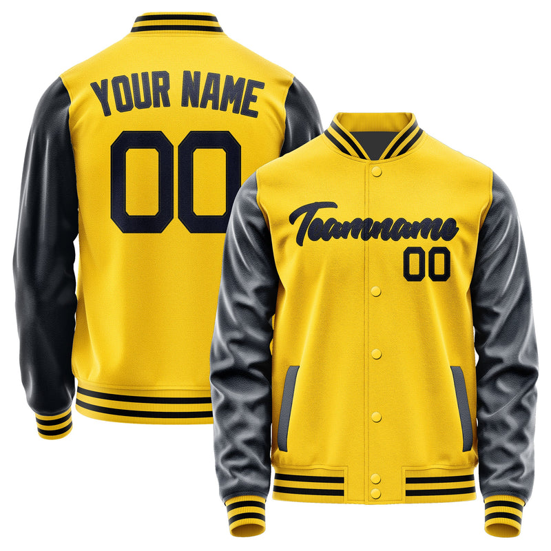 Custom Gold Navy Jacket JA3030113017B21711