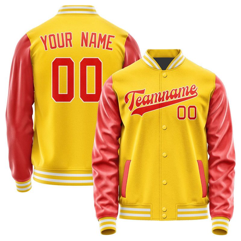 Custom Gold Orange Red Jacket JA3030123018B31812