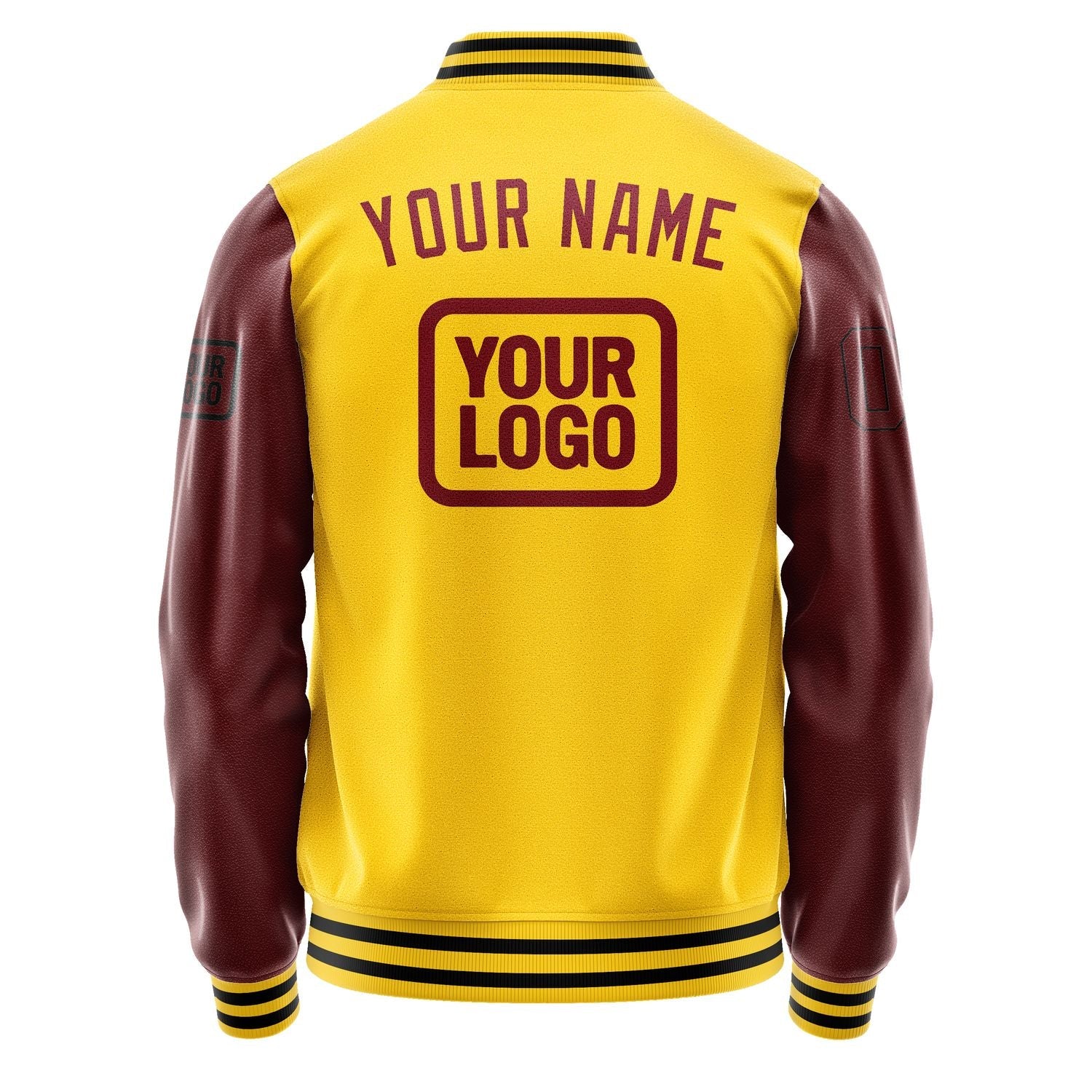 Custom Gold Crimson Red Jacket JA303015301717151517