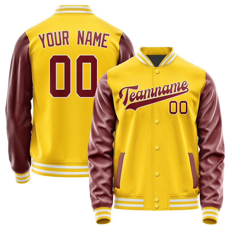 Custom Gold Crimson Red Jacket JA3030153018B31815
