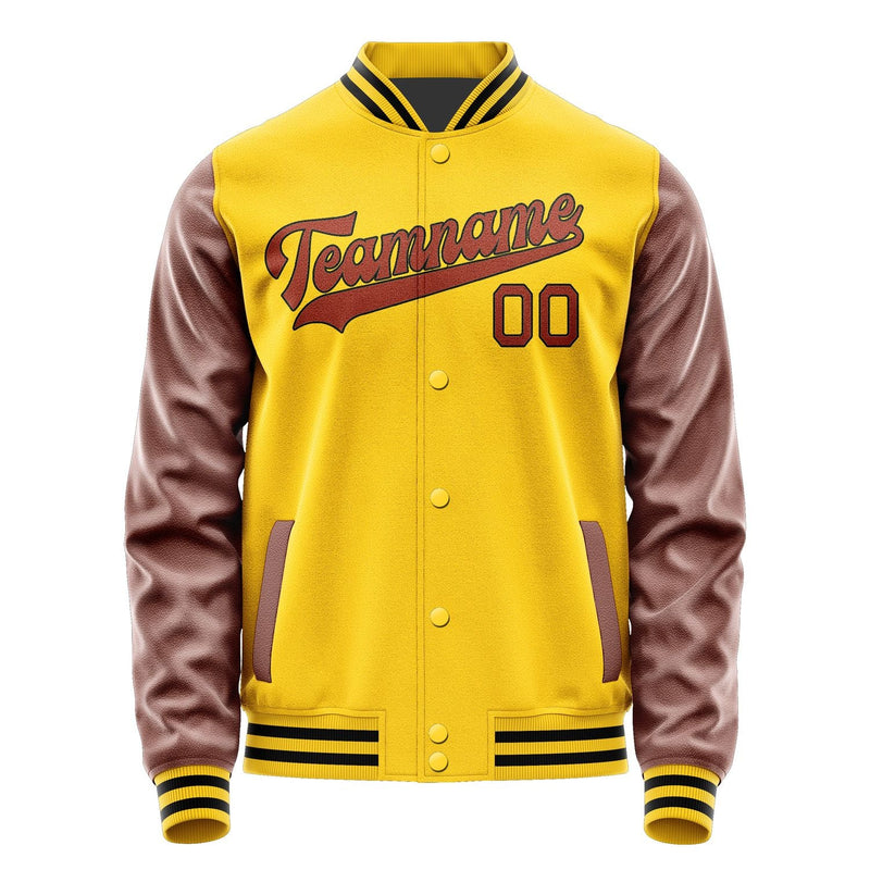 Custom Gold Coral Red Jacket JA3030163017B31716