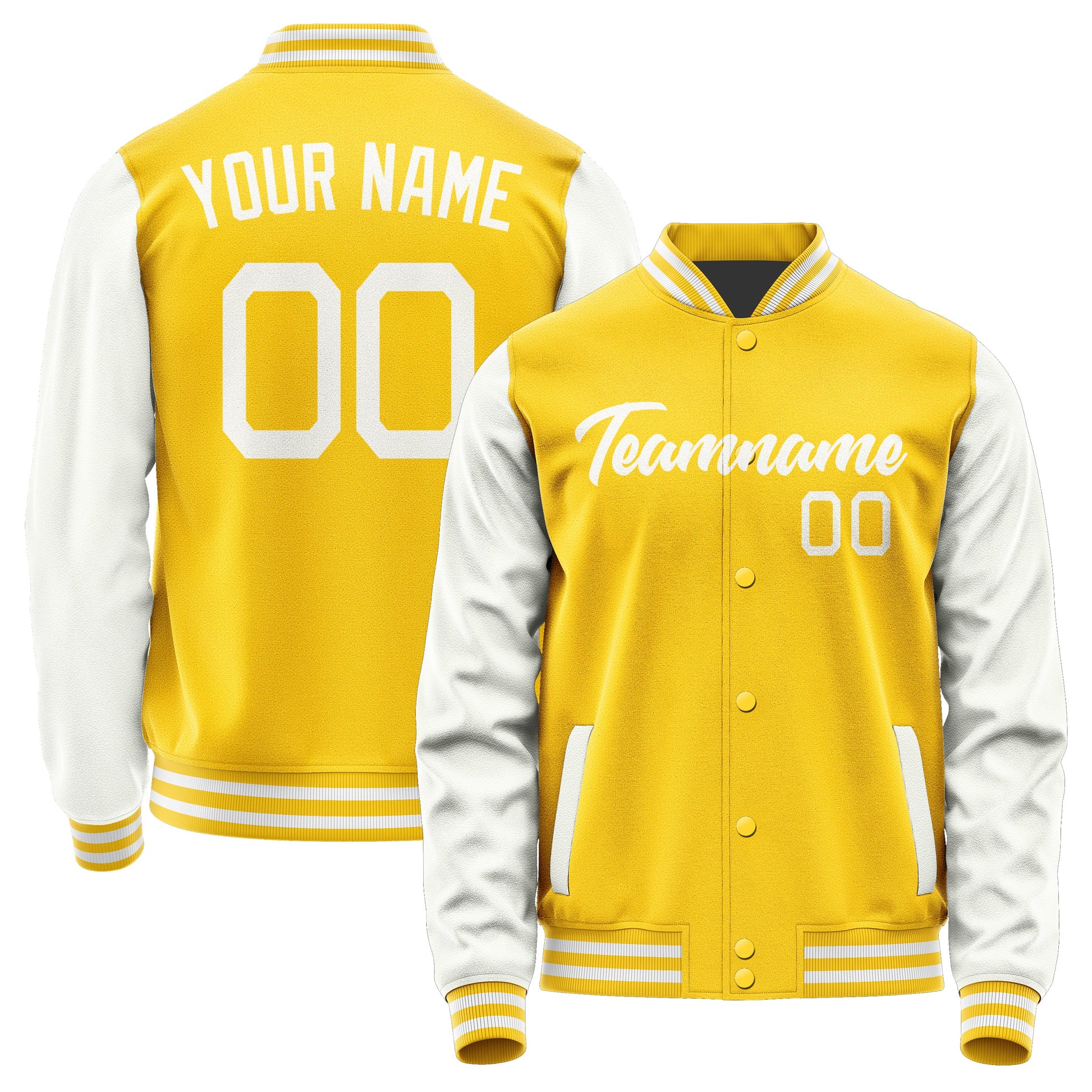Custom Gold White Jacket JA3030183018B21818