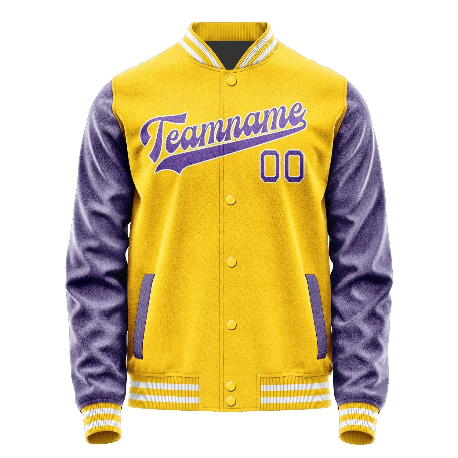 Custom Gold Light Purple Jacket JA3030233018B31823