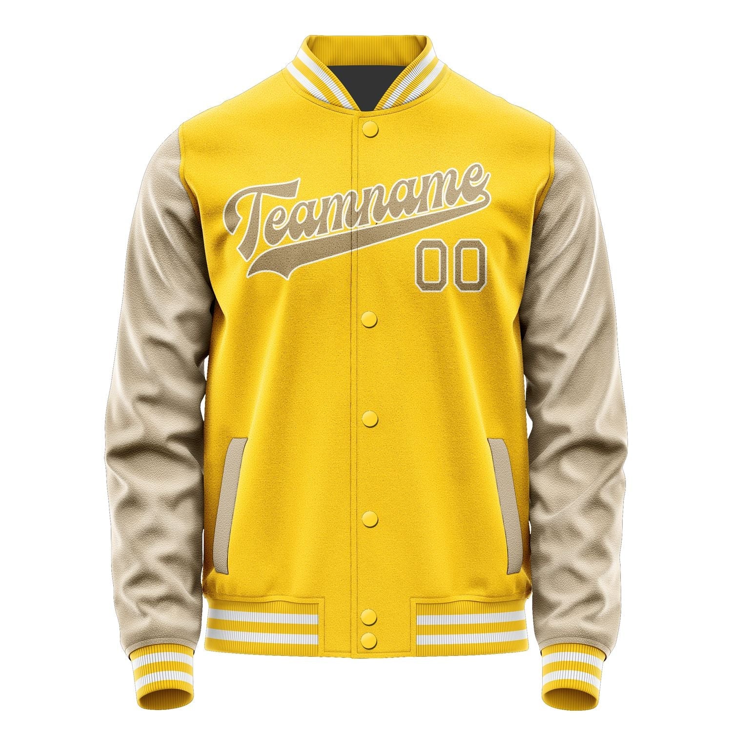 Custom Gold Light Khaki Jacket JA3030253018B31825