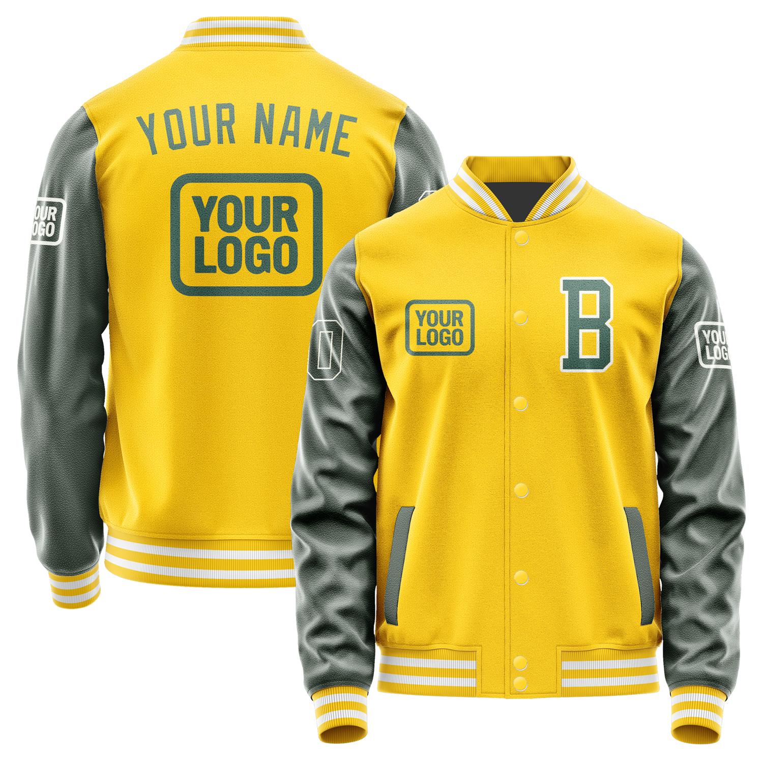 Custom Gold Blue Green Jacket JA303027301818272718