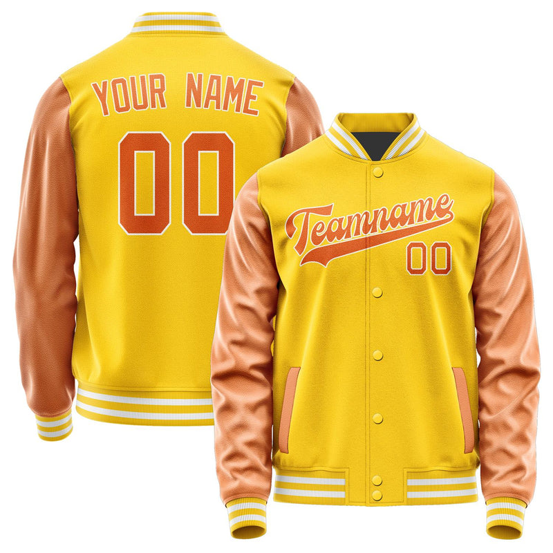 Custom Gold Orange Jacket JA3030283018B31828