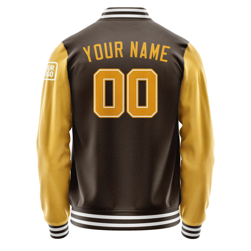 Custom Brown Yellow Jacket Jb0101190118191818