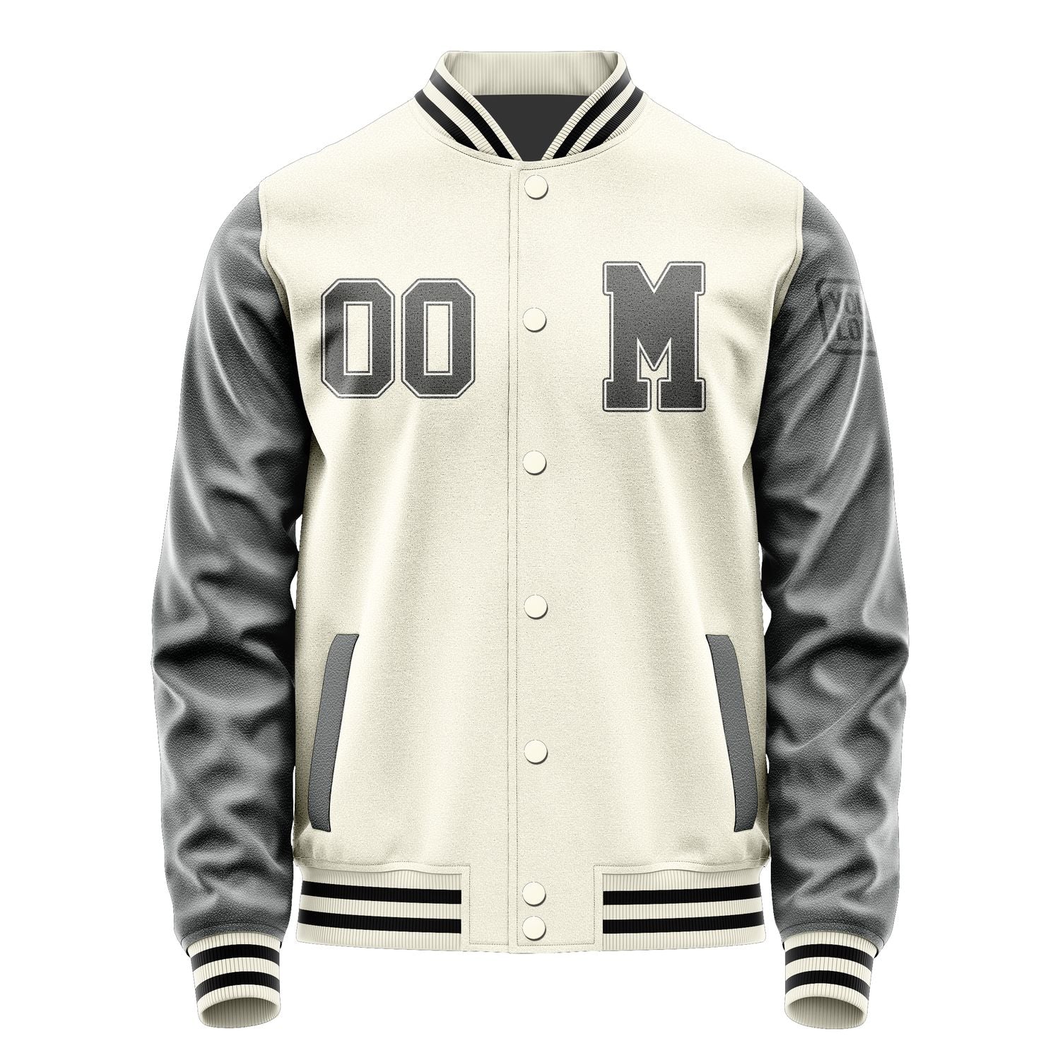 Custom Cream Dark Grey Jacket Jb0303200317201817