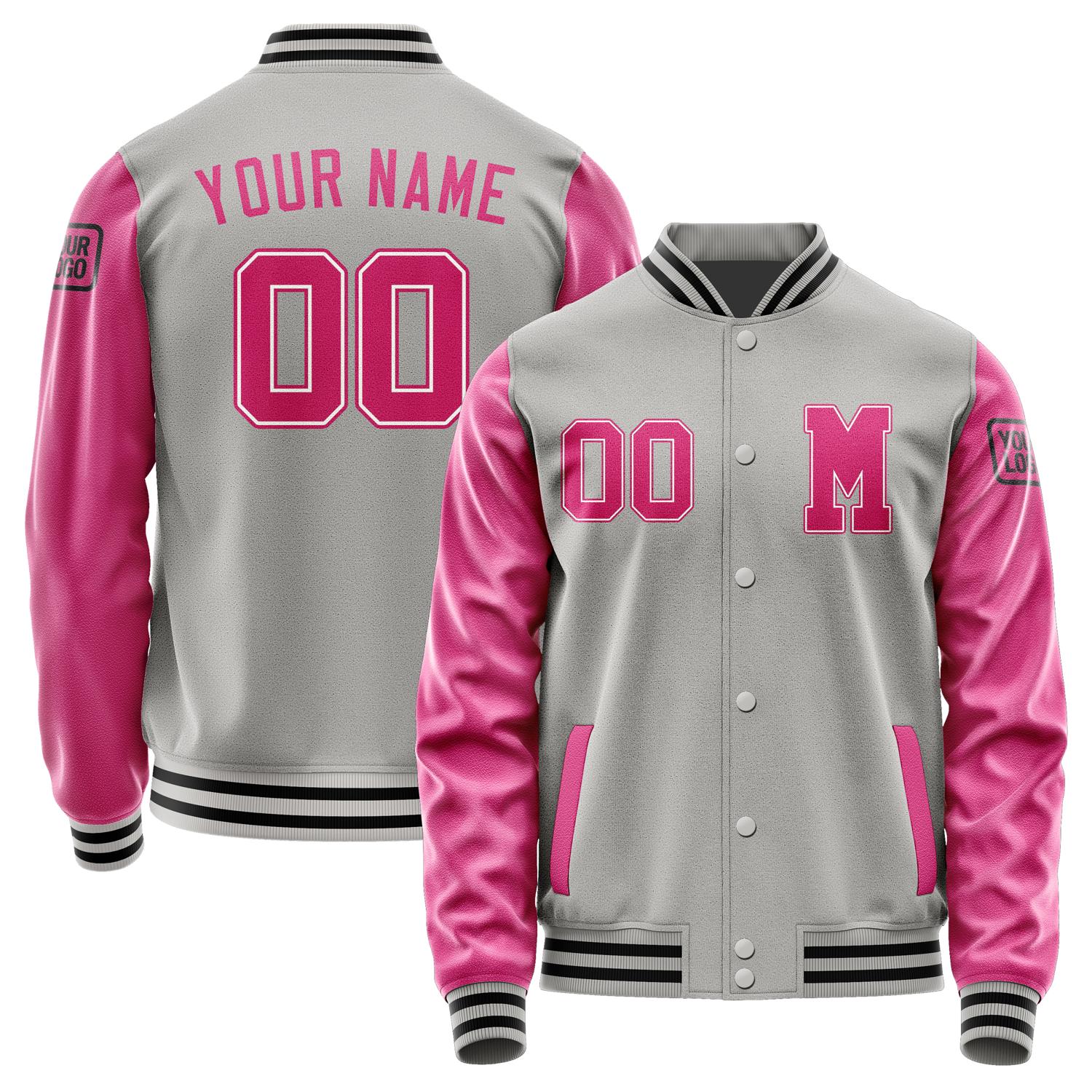 Custom Gray Pink Jacket Jb0404130417131817