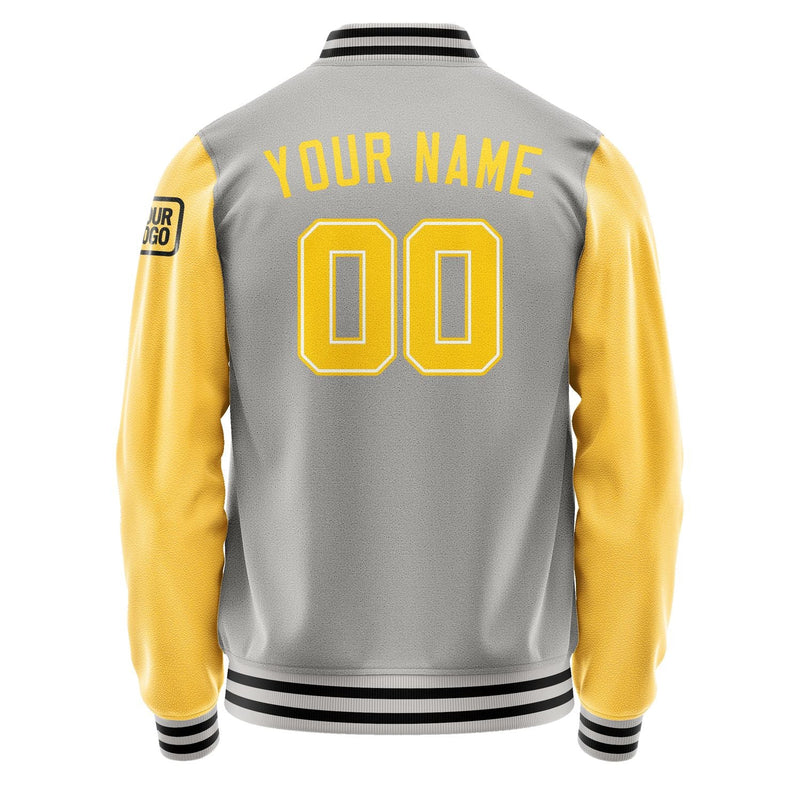 Custom Gray Gold Jacket Jb0404300417301817