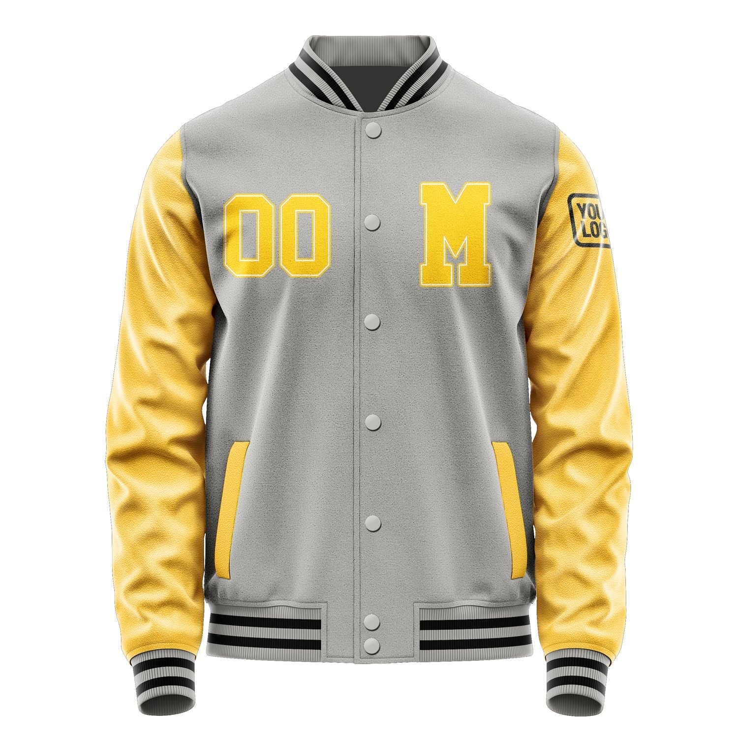 Custom Gray Gold Jacket Jb0404300417301817