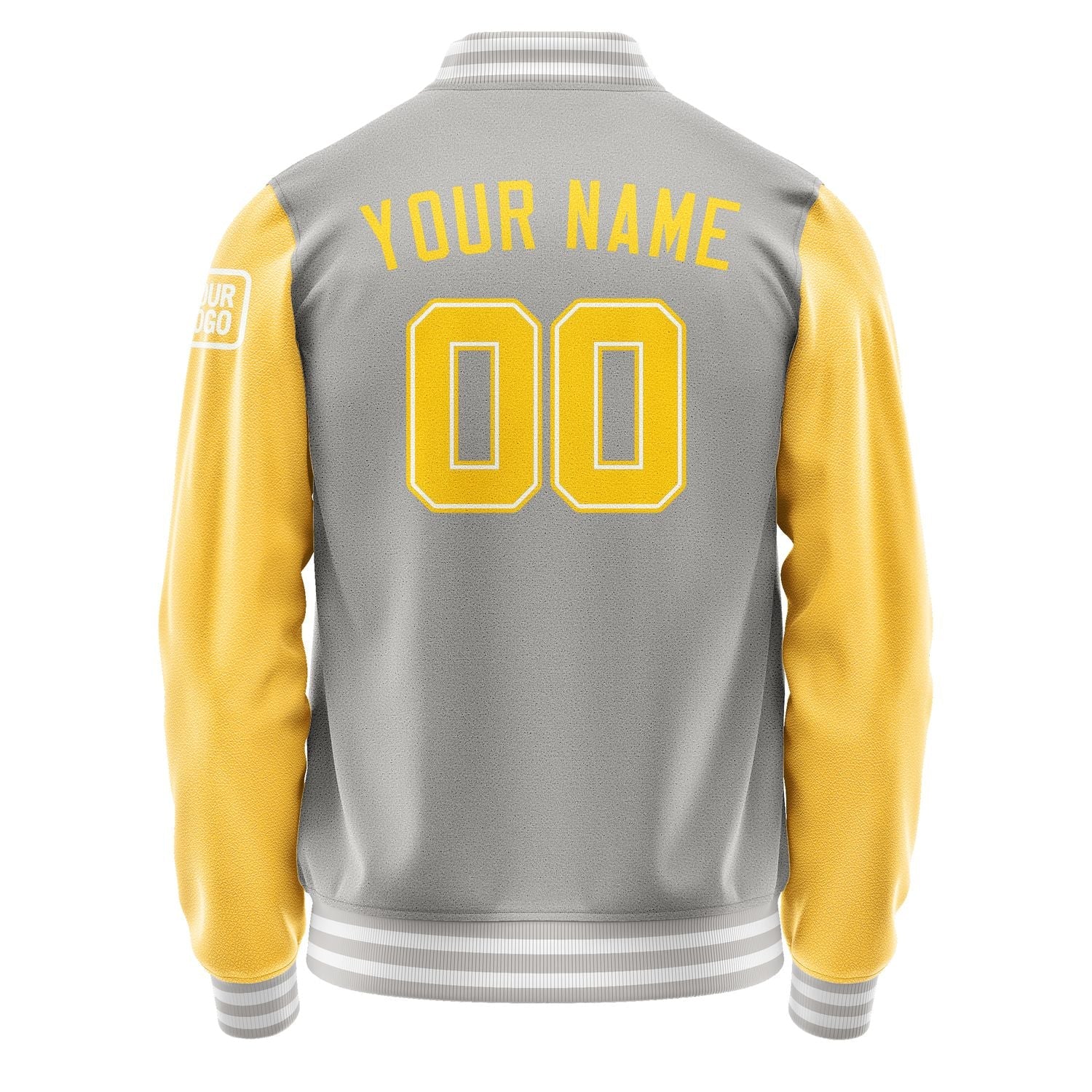 Custom Gray Gold Jacket Jb0404300418301818