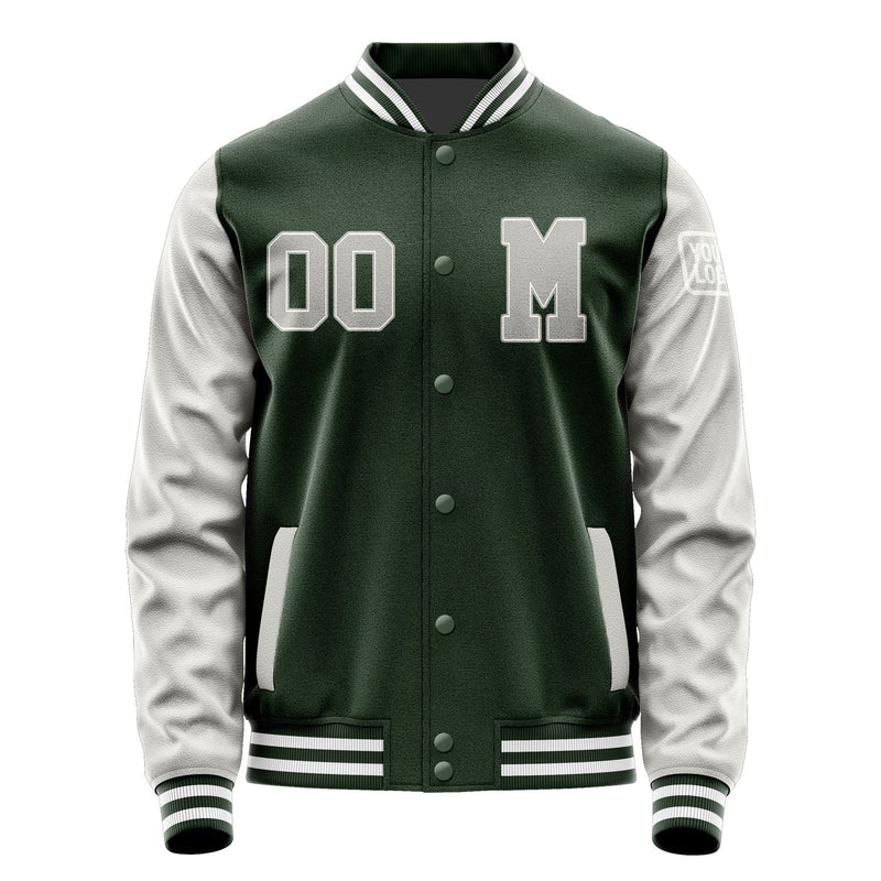 Custom Dark Green Gray Jacket Jb0606040618041818