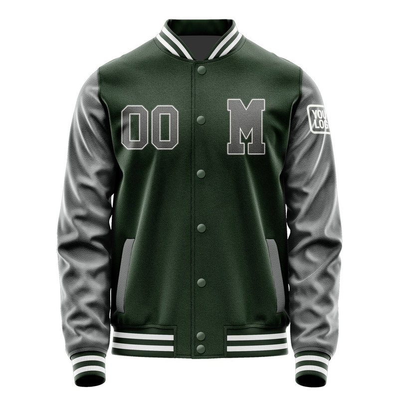 Custom Dark Green Dark Grey Jacket Jb0606200618201818