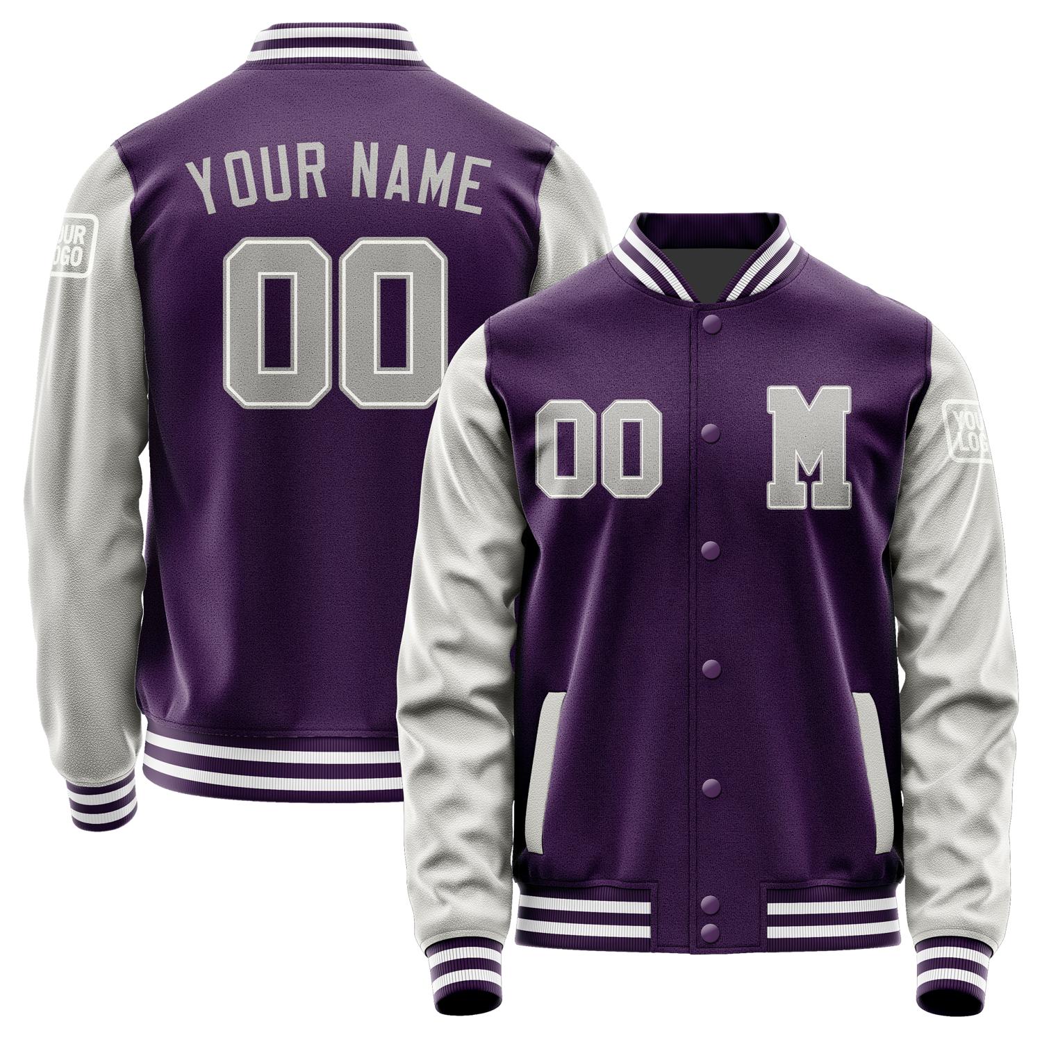 Custom Purple Gray Jacket Jb0707040718041818