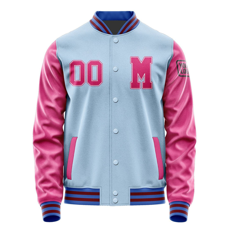 Custom Light Blue Pink Jacket Jb0808130915131817